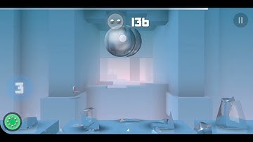 Smash Hit Checkpoint 0 Lost Crystal in Room 3 with 3 balls is lost.