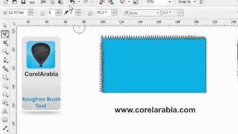 CorelDraw Tutorials - Roughen Brush Tool 4
