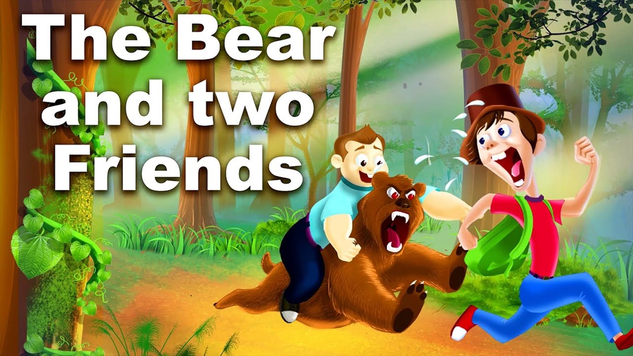 The bear and two friends story|Story for kids|Moral story - YouTube