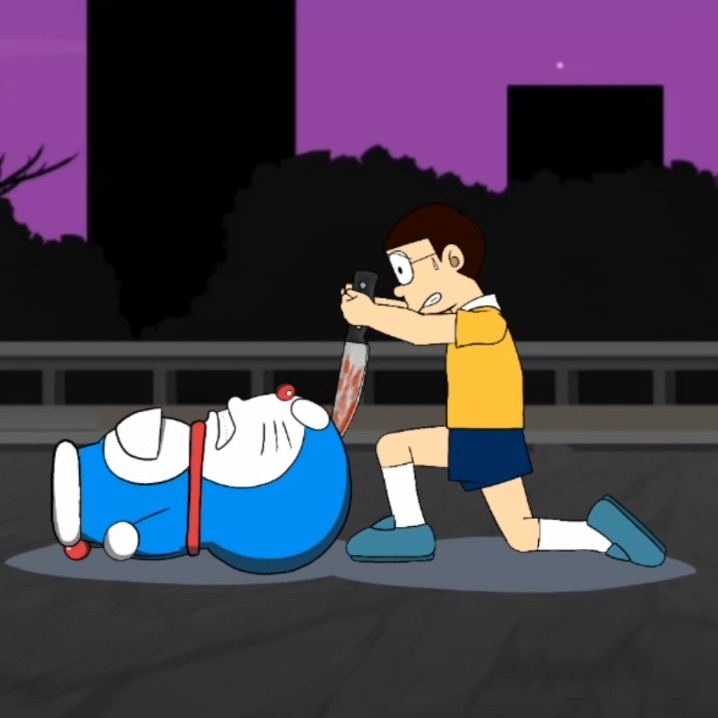 WHO KILLED DORAEMON 😱😱 ❓#doraemon #nobita #harrynohara #actionkamen #shorts