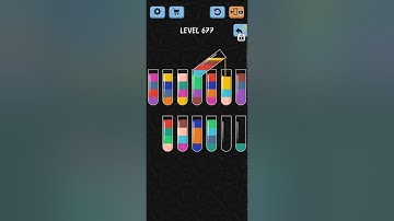 Water Color Sort Level 677 WalkThrough Solution Gameplay