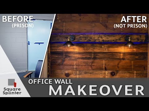 diy-reclaimed-wood-accent-wall-with-glowing-faux-beam