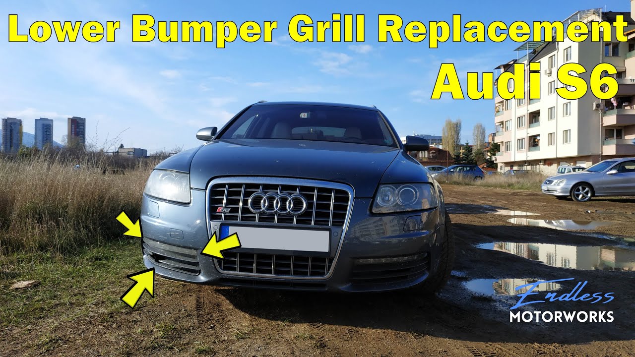 For Audi A6 4F C6 bumper grid cover fog lights LEFT + RIGHT