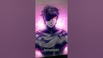 Drawing Aizen using "AR Drawing App"|Glowart|"#ARDrawing #ARDrawingApp #animedrawing