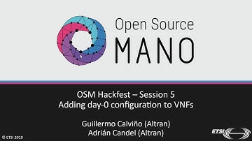 8th OSM Hackfest - Adding day 0 configuration to VNFs