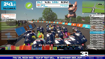 ZWIFT - TEAM ITALY ZRL RECON RACE - TOUR OF TEWIT WELL -  30 SEPTEMBER 2023