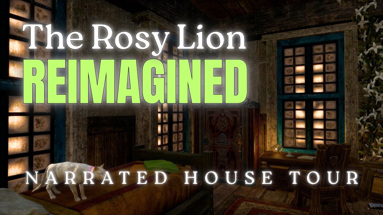 A Writer's Hideout Inside the Rosy Lion Inn (ESO Narrated Housing Tour + Backstory)