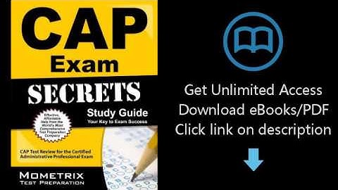 Download CAP Exam Secrets Study Guide: CAP Test Review for the Certified Administrative Professi PDF