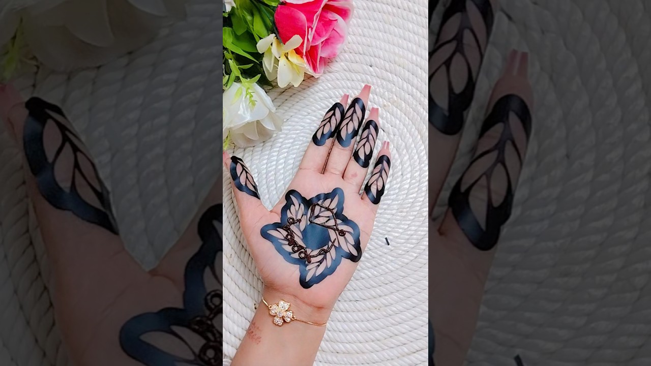 beautiful sticker mehndi design #shorts