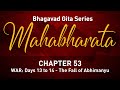 Mahabharata Chapter 53 – WAR: Days 13 to 14 – The Fall of Abhimanyu