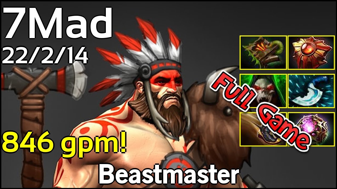 7Mad  - Beastmaster - Dota 2 Full Game 7.16