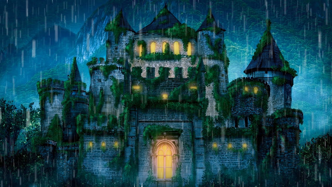 Heavy Rain Sounds for Sleeping | Perfect Halloween Ambience