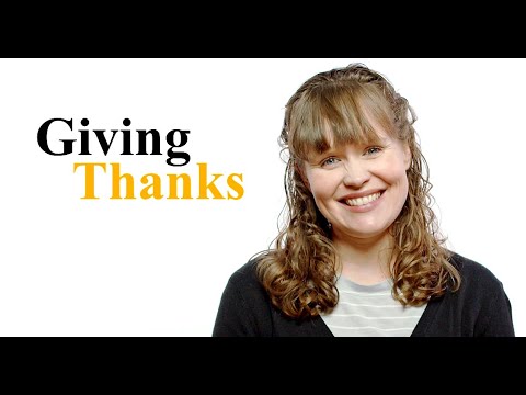 An Object Lesson on Giving Thanks