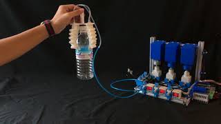 3D-Printed Folds-based Soft Gripper (Grasping a Bottle) screenshot 3