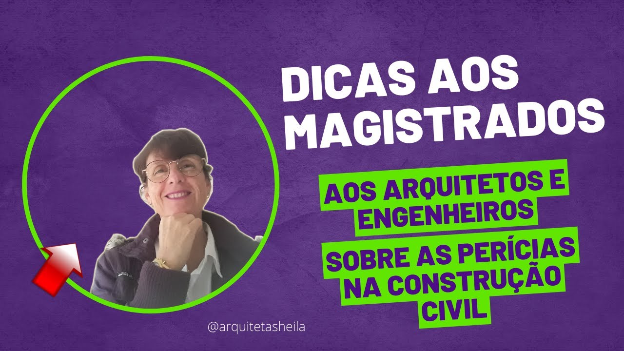 DICAS AOS MAGISTRADOS. #perícia   #magistrado #juiz #arquiteto #engenheiro