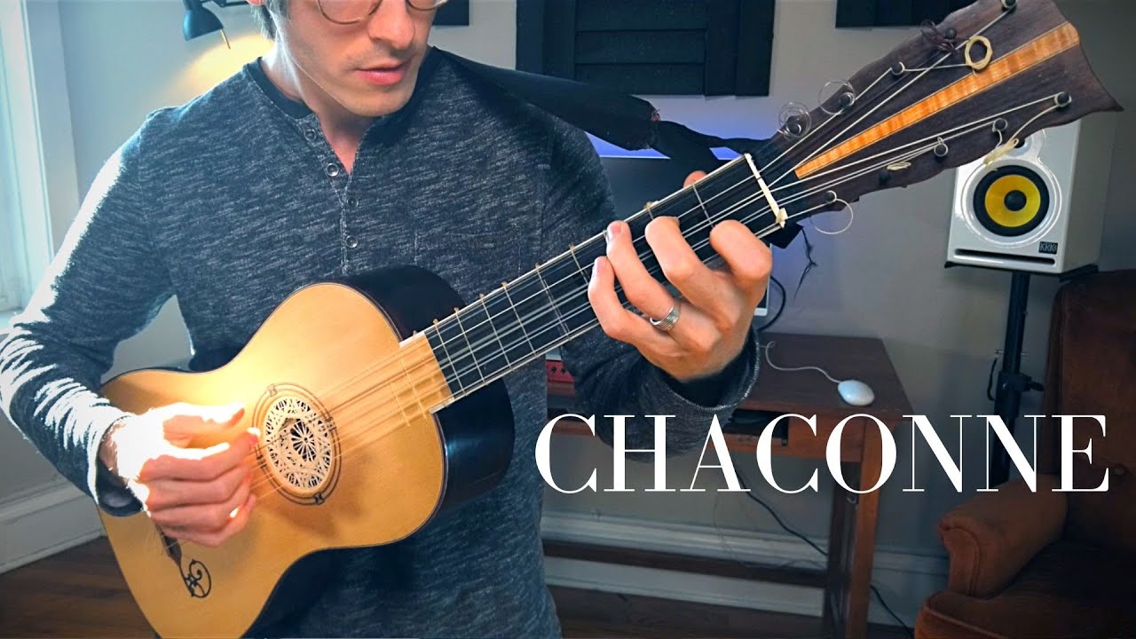 achterstalligheid tempel Ik heb een contract gemaakt Chaconne_Baroque Guitar (17th century guitar) - YouTube