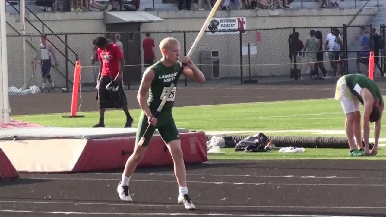 Justin Laird 12' pole vault 51613 IHSAA Sectional YouTube