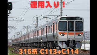 運用入り！315系 C113+C114