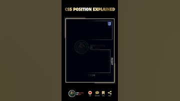 CSS POSITION EXPLAINED #html #css #javascript #coding #webdevelopment #webdesign