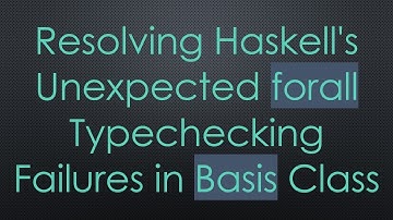 Resolving Haskell