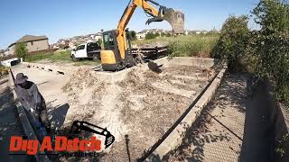 Cleanup On Aisle 5 Removing Stormwater Debris With My Case Cx37 Excavator