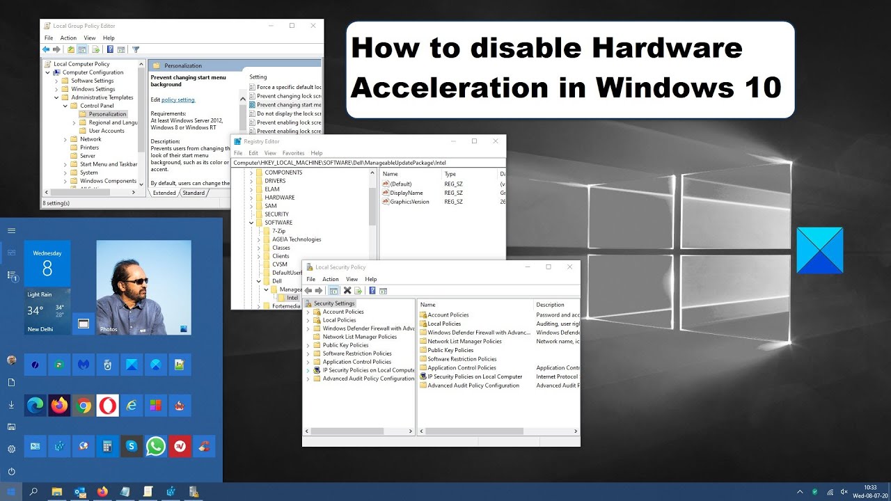 How to or Disable Hardware Acceleration Windows 11/10