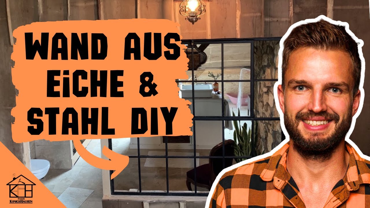 Holzständerwand bauen DIY Anleitung (mit Stahltür & -fenster, Strom