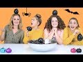 Halloween Balloon POP Slime Challenge with our BIG Sister!