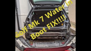 VW Golf Mk7 Water in Boot FIX (Seat Leon Audi A3 TT Skoda Volkswagen MQB)