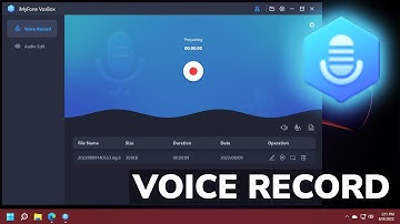 Voice Recording and Audio Editing Software for Windows 11
