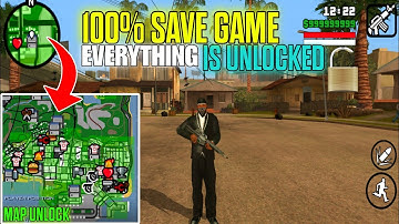EVERYTHING UNLOCKED IN GTA SA ANDROID | SKIP ALL MISSION IN GTA SAN ANDREAS ANDROID | LAXUBOY