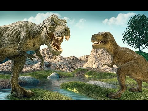 Видео: Кое е по-голям кархародонтозавър срещу гигантотозавър?