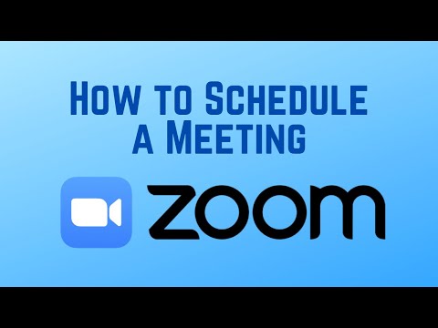 How to Schedule a Zoom Meeting