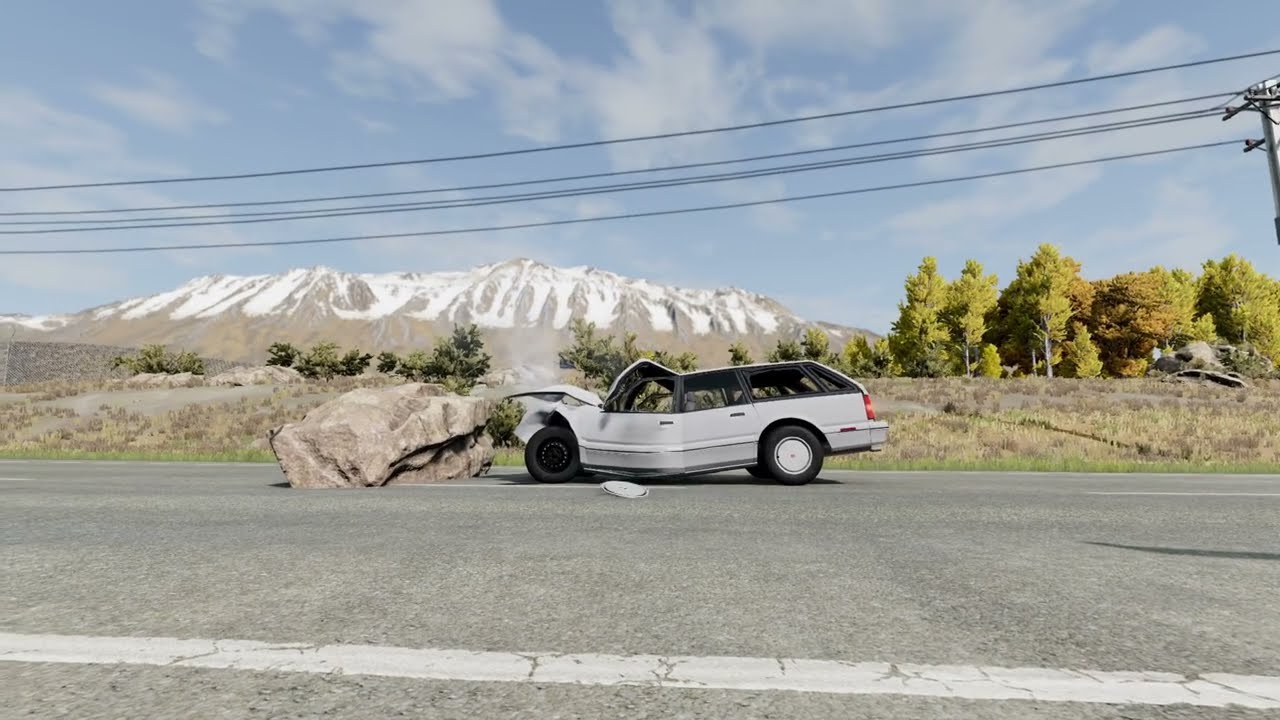 I Hit These Cars on the Rock 😅🚗💥