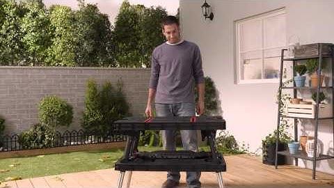 Keter- Folding Work Table EX - Extendable Legs