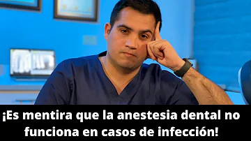 ¿Funciona la anestesia en un diente infectado?