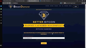 LINK YOUR BITCOIN WALLET TO BITCOIN DIAMOND TO CLAIM AS SAME AMOUNT PRESENT IN YOUR WALLET