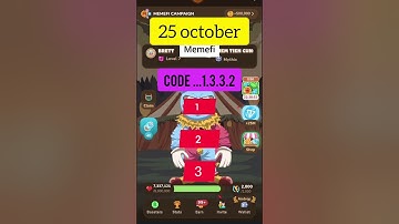 25 october memefi secret code | today memefi combo | memefi | 25 oct