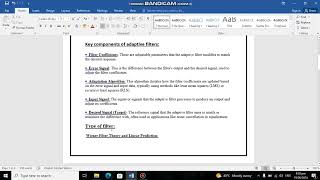 Adaptive Filter l 21-TE-36 I final assignment l dsp