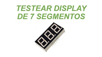 como hacer  testeo a  display de 7 segmentos con multimetro digital