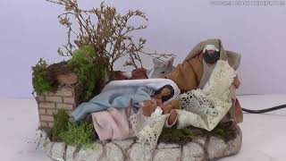 Natività 12 cm in movimento presepe Video