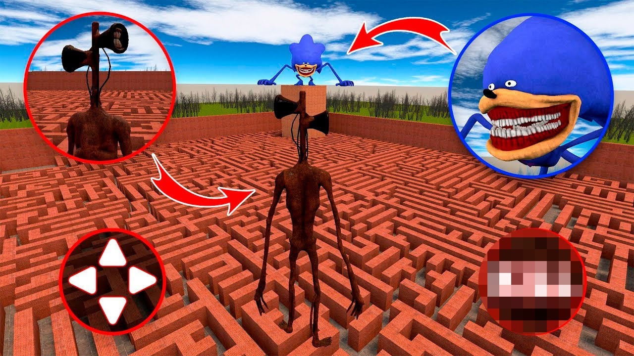 EPIC BATTLE: I Became Siren Head vs Sonic in Garry’s Mod!