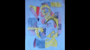 Part 2 of "Make Your Own Analytical Cubist Drawing"