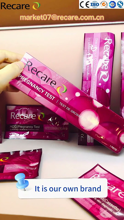 Recare HCG pregnancy test have stock ready to ship. We have 3 types: strip,cassette and midstream.
