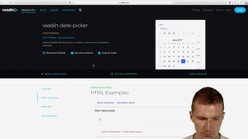 Using a DatePicker WebComponent