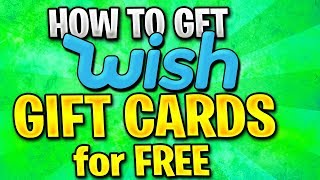 FREE Wish Gift Card ✅ How to ACTUALLY get free wish items online