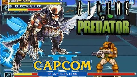 Alien Vs Predator Arcade Lev8 Predator Hunter no death playthrough
