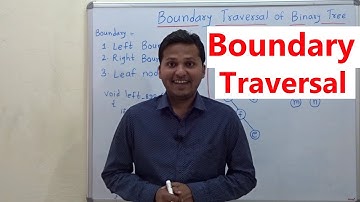 Boundary traversal of binary tree (Border Elements)