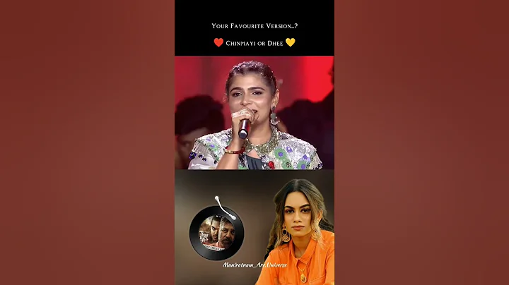 Mutha Mazhai Chinmayi Version vs Dhee  Version | Thug life #shorts