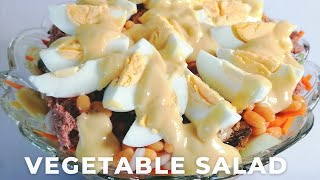 HOW TO MAKE AUTHENTIC GHANA VEGETABLE SALAD | SALAD RECIPE